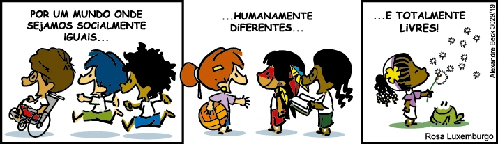 Armandinho diversidade Rosa Luxemburgo Dia Mundial da Infância