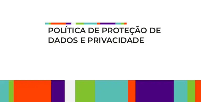 Capa da Política de proteção de dados e privacidade