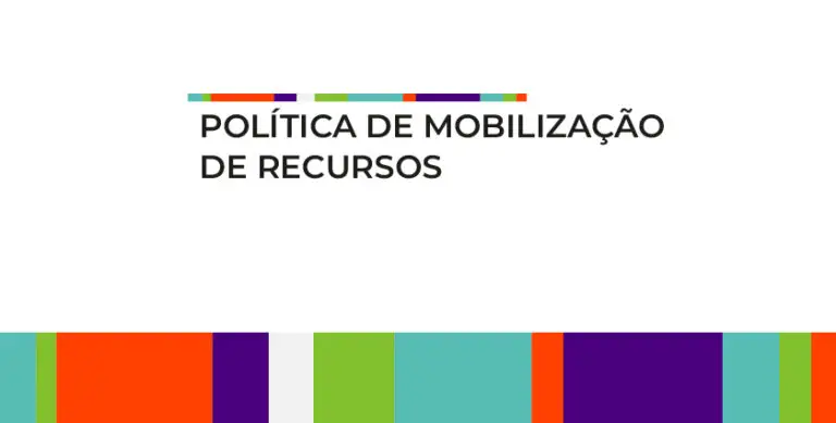 Capa da Política de mobilização de recursos